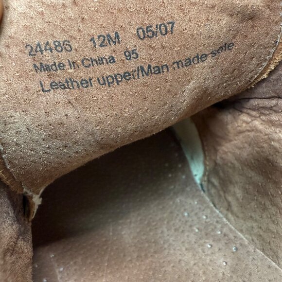 Bostonian Mens Leather Oxford Shoes Brown Size 12M - Picture 5 of 9